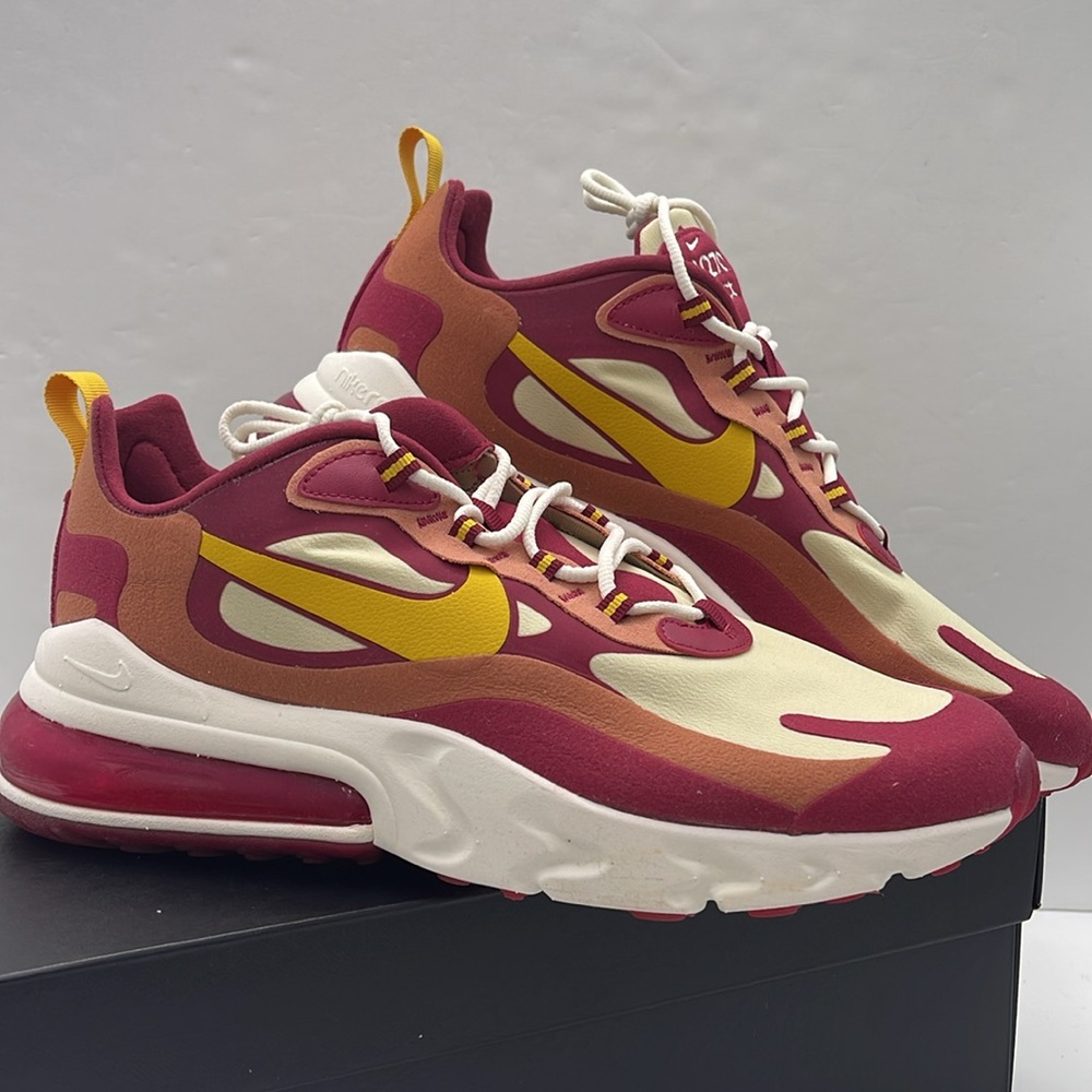 Nike Men’s AIR MAX 270 REACT Sneakers 
NOBLE RED/DARK SULFUR
A04971 601 - Picture 7 of 16